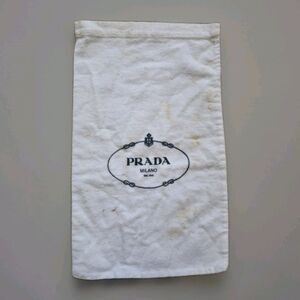 Prada Milano Dust Bag Cotton Storage Pouch 8.5x12" STAINED